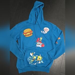 Nickelodeon Blue Sweater with SpongeBob Graphics